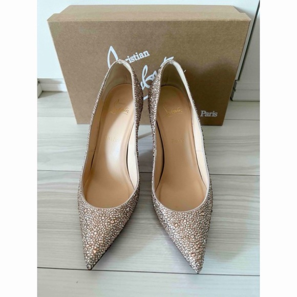 Christian Louboutin Glittering Beige Heels
